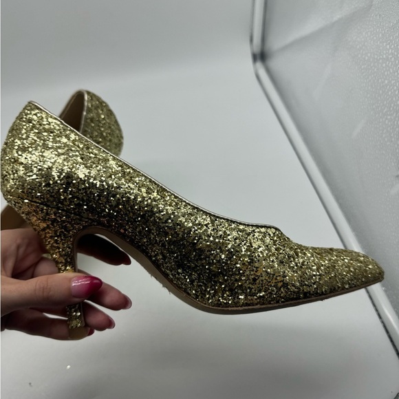 LK Bennett Gold Sparkle Heels Size 39 - Picture 11 of 14